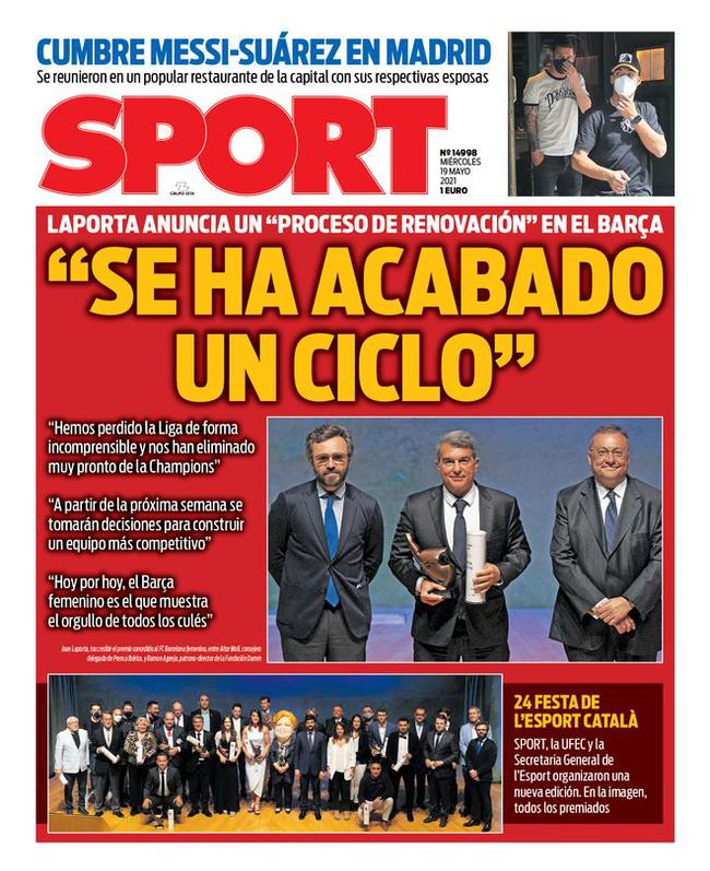 巴萨主席警告谁?一个周期结束了 球队需要大革新