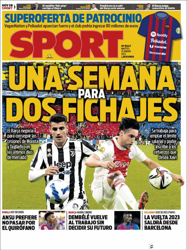 巴萨抓紧引援 最后一周要完成这两名球员的引进